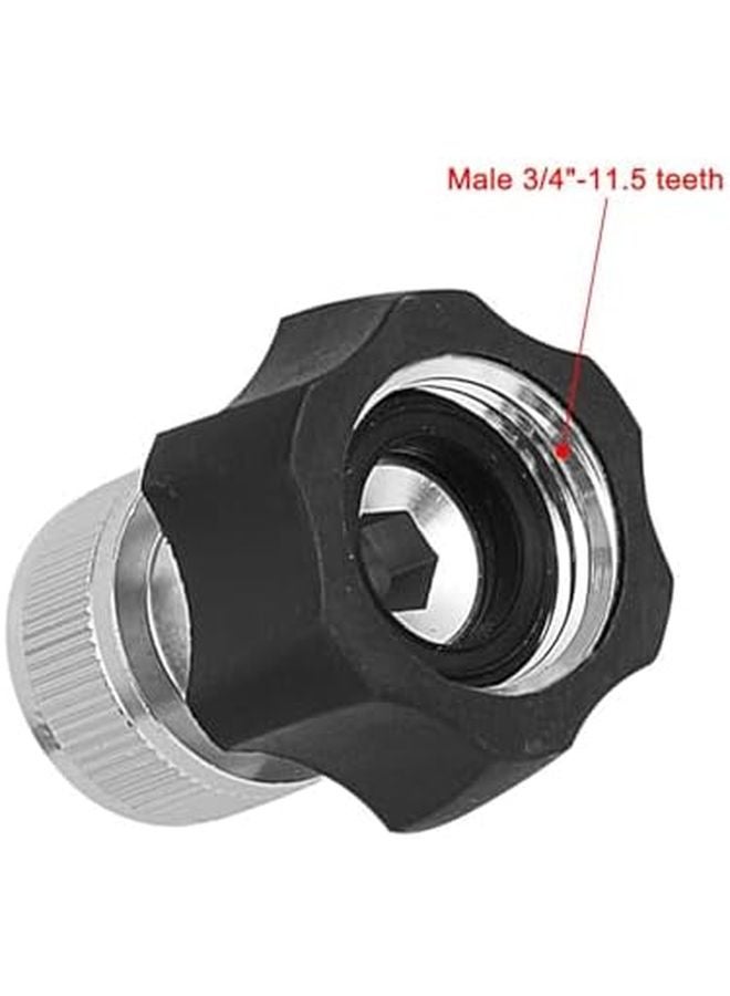 6 Pcs Aluminum Quick Connector 3 4 Inch Garden Hose Adapter For Electric Pressure Washer - Image 5