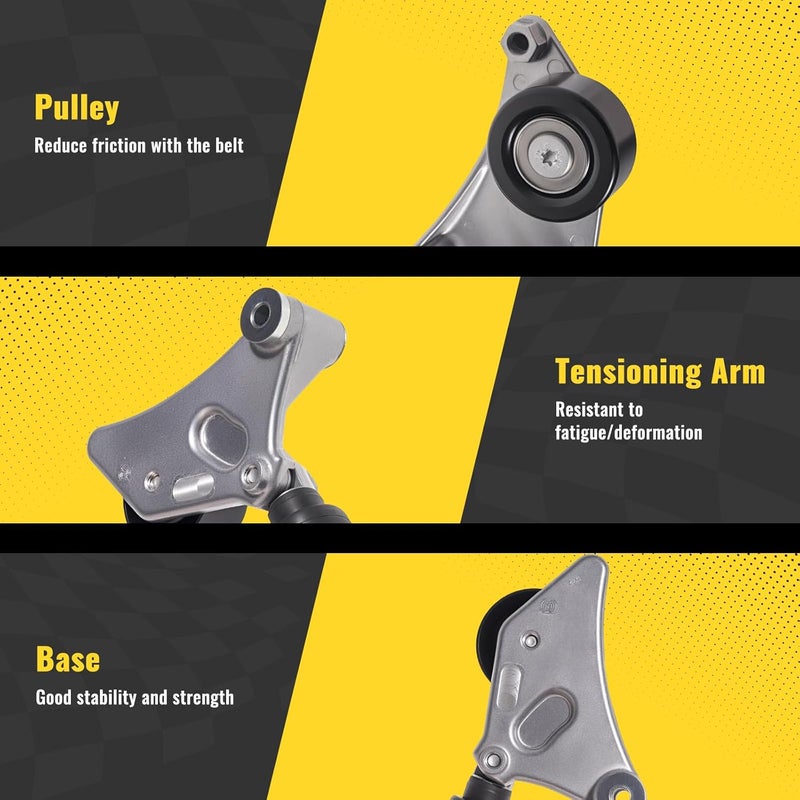 TUCAREST 38216 Drive Belt Tensioner Pulley Assembly for Scion tC, Toyota Camry, Highlander, RAV4, and Solara - Image 5