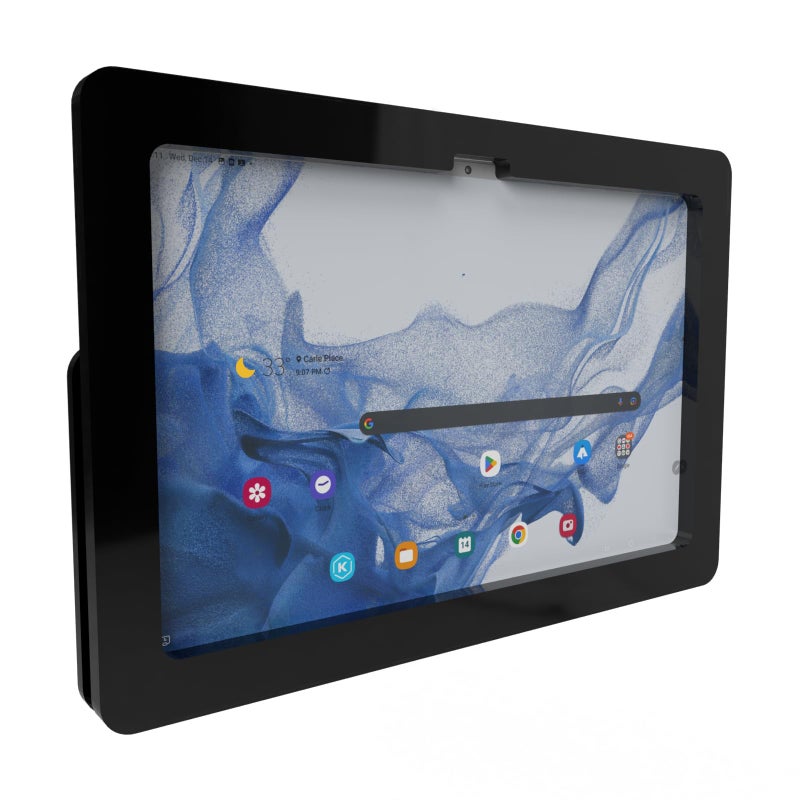 TABcare AntiTheft Security Acrylic VESA Case Compatible with Samsung Galaxy TAB A9 11 A11 Tablet with Wall Mount Kit 90Degree Charge Cable Black - Image 2