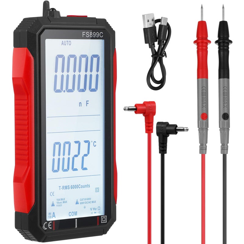 Digital Multimeter Pen Style Voltmeter Ammeter Electrical Tester Large Screen Auto Ranging - Image 2