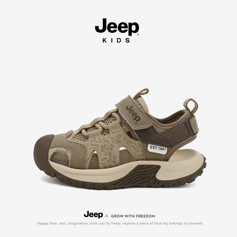 Jeep Boys' 2025 Sandals Soft Sole Lightweight Comfortable Casual Shoes Wear-Resistant Versatile Children'S Water Shoes - Image 2
