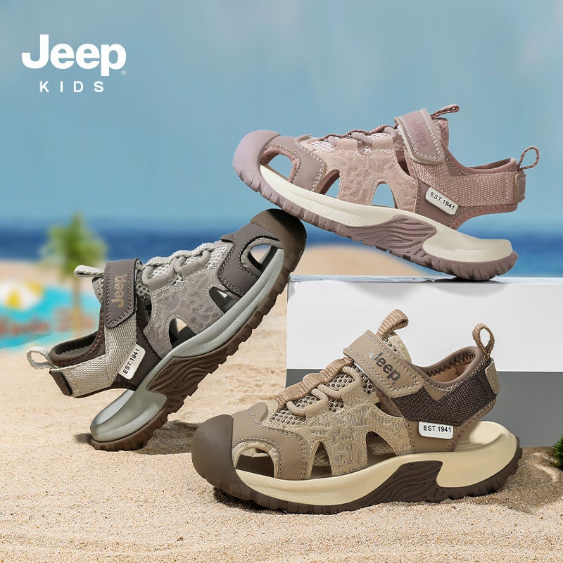 Jeep Boys' 2025 Sandals Soft Sole Lightweight Comfortable Casual Shoes Wear-Resistant Versatile Children'S Water Shoes - Image 4