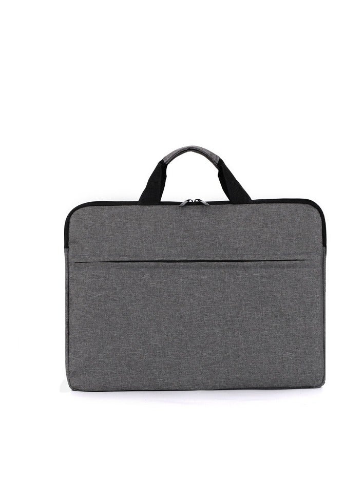 Strapless Laptop Sleeve,15.6 Inch Water Resistant Durable Computer Carrying Case,15.6 inch for HP, Dell, Acer Aspire, Asus Notebook, Laptop Protective Case with Pocket,Handle（Gray） - Image 1