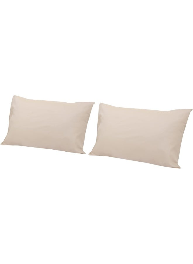 Hotel Linen Klub 2-Piece Pillow Covers - Luxurious 180 Thread Count 100% Cotton Dyed Percale - Image 2