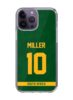Classic Clear Case for iPhone 15 Pro Max , Hybrid Soft Case Transparent Cover - Player Name - AB de Villiers, Jersey Number- 17