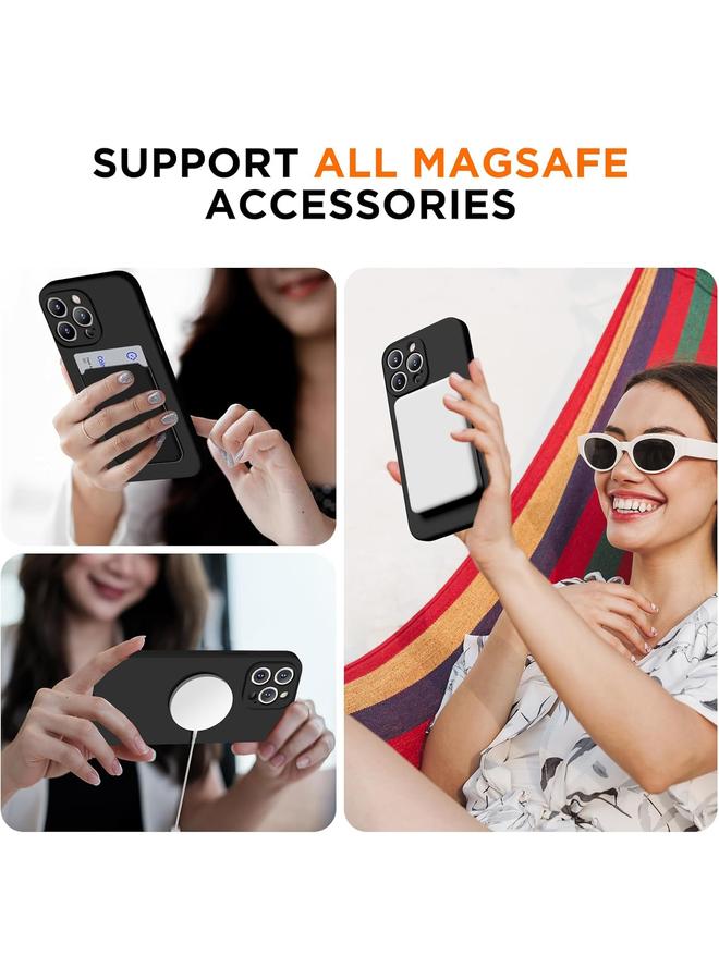 S-TOP Case For iPhone 15 Pro Silicone Suction Cup MagSafe Phone Case with Screen Film - Image 2