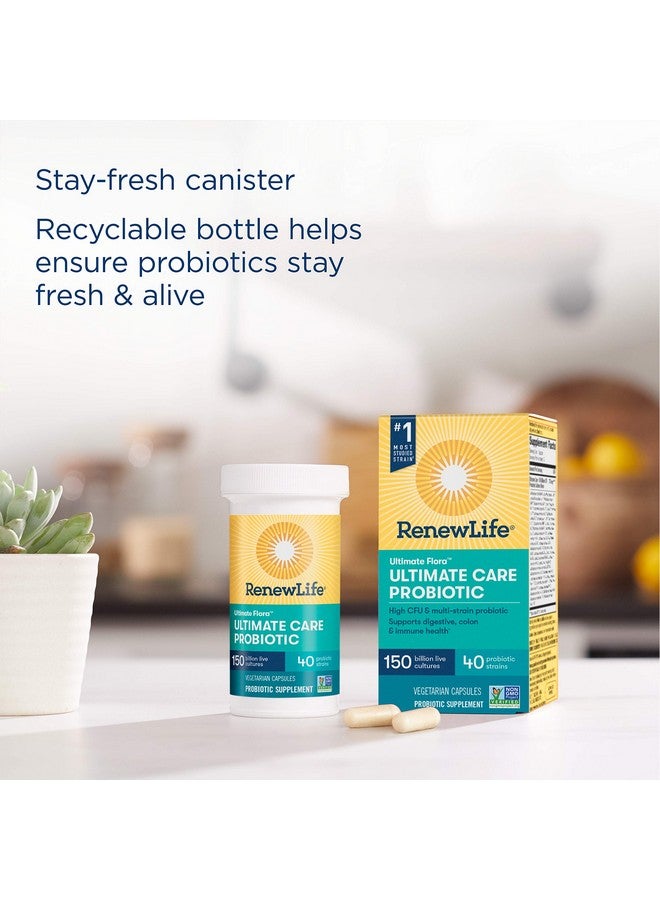 Renew Life Ultimate Flora Adult Ultimate Care Probiotic 150 Billion 30 Caps (Package May Vary) - Image 5