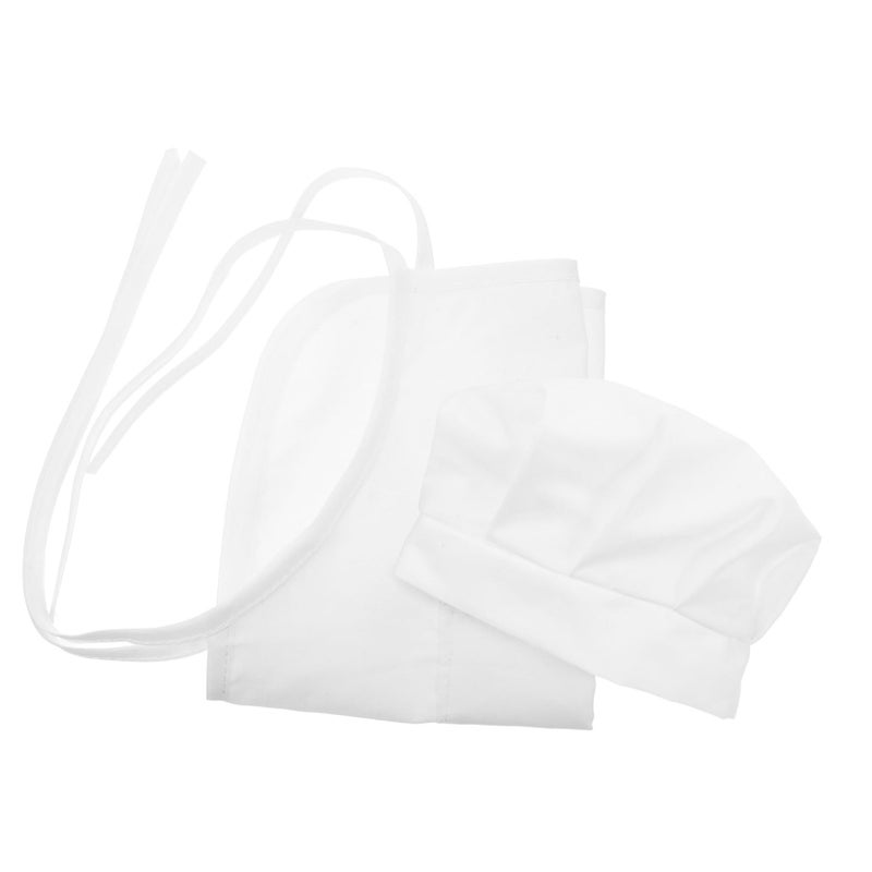 Newborn Chef Hat And Apron Photography Props Adorable Outfit Small Size - Image 2