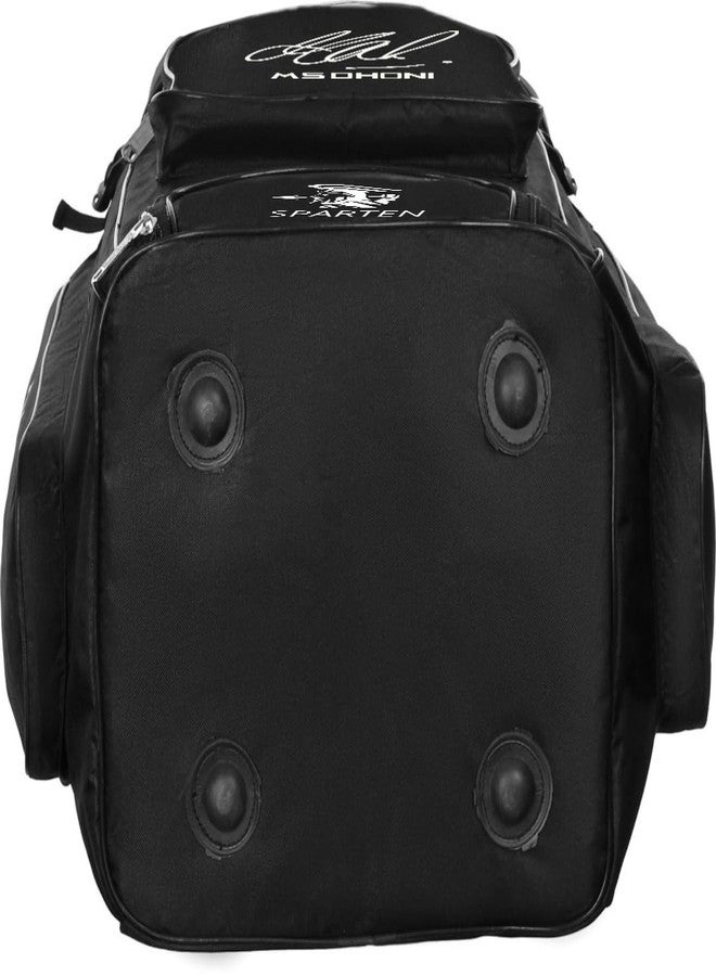 SPARTEN Nylon Cricket kit Bag Run Back Pack with Two Side Bat Pocket Cricket kit Bag,Code Black - Image 5