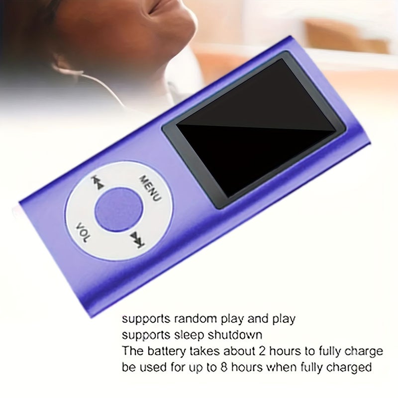 Red Portable MP3 Player Music Video Photo Ebook with Earphones Data Cable Travel - Image 3