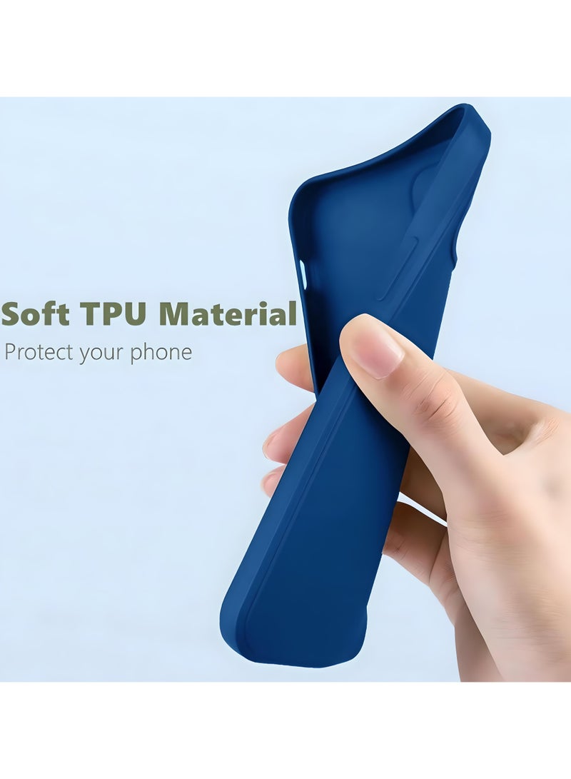 SARAOONT Xiaomi Redmi 13 - 2-Pack Matte Silicone Case Cover - Slim, Colorful, Good Grip (Black, Blue) - Image 4