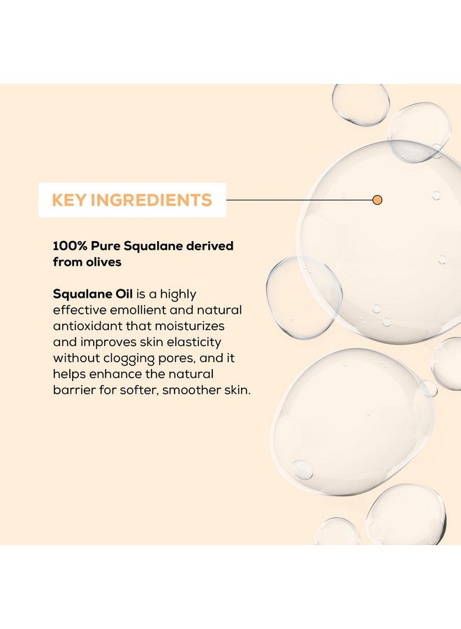 كوزميديكا سكين كير زيت السكوالين - مرطب نقي 100% مشتق من الزيتون لبشرة ناعمة ومتوازنة - مضاد للحساسية، نباتي - 1 أونصة سائلة - Image 3