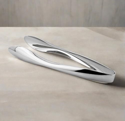 Cuisinox Polished Stainless Steel Serving Tongs, 9.5" - Image 3