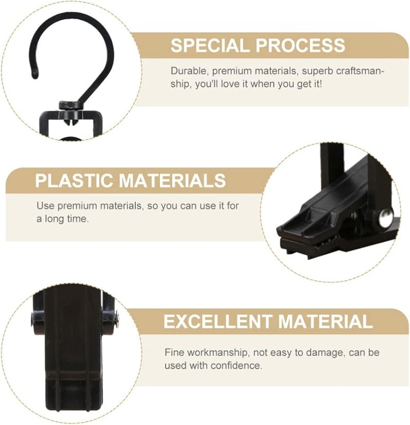 10 حزمة من علاقات التخزين الخارجية الثقيلة والمشابك لمعدات وأنشطة التخييم - Image 3