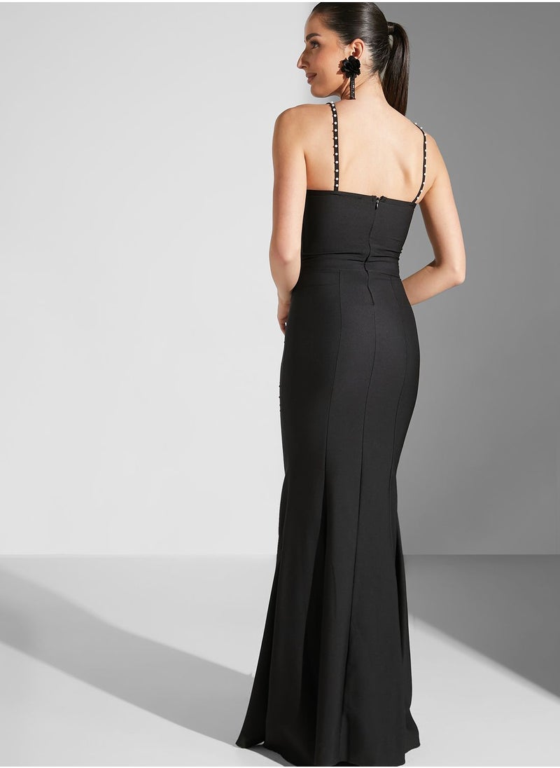 Ella Limited Edition One Shoulder Mermaid Slit Dress  - Image 2