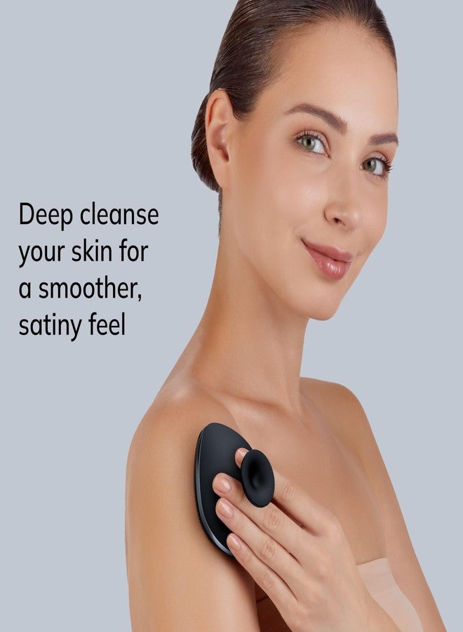 GESKE Body Brush | 4 in 1 | Design with Metal Ring | Cleansing Brush for the Entire Body | Professional Deep Cleaning | Soft Silicone Bristles | Ergonomic Two-Finger Design - Image 3