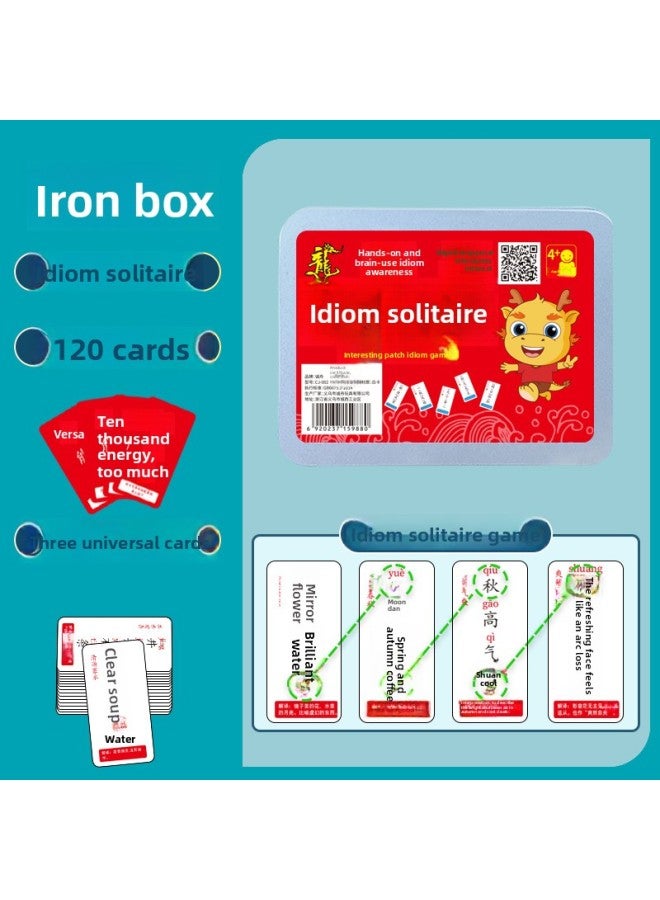 Interesting Idioms Solitaire Card Game Card Playing Cards Children Enlightenment Grade 1-6 People Teach Full Version Full Function