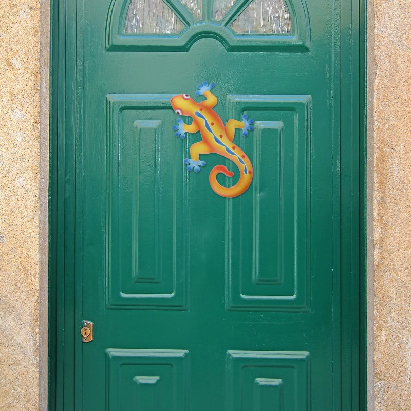 🏠 زخرفة حائط من الجيكو المعدني للديكور الداخلي والخارجي أصفر ٢٥ ١٧ سم ٢ قطع - Image 5