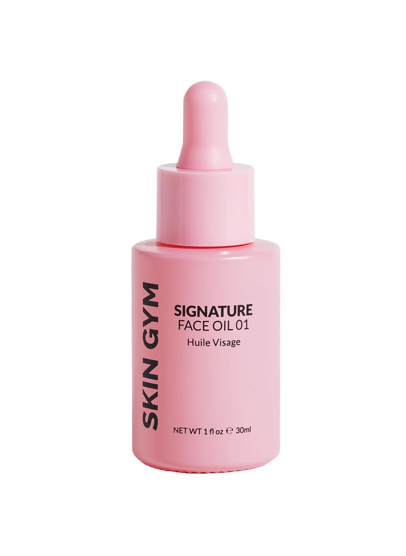 SKIN GYM SKIN GYM Signature Facial Oil, Moisturizing & Exfoliating - With Vitamin E, Jojoba, Rosehip, Apricot Seed 