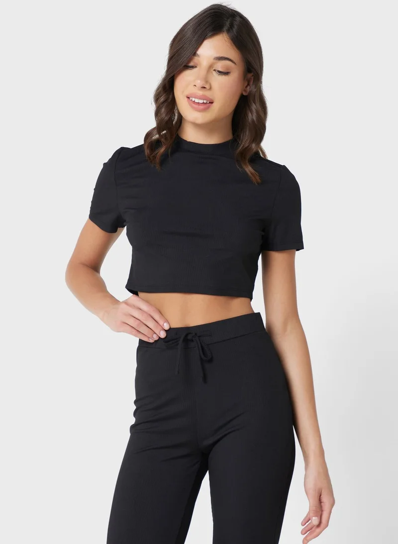 Ginger Crop Top Pyjama Set