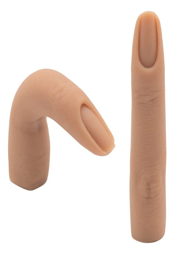 Namgznso Silicone Practice Fingers for Acrylic Nails, Bendable Nail Training Finger Soft Silicone Fake Finger to Practice Fake Nails, Flexible Nail Practice Fingers Hand for DIY Nails - Image 1