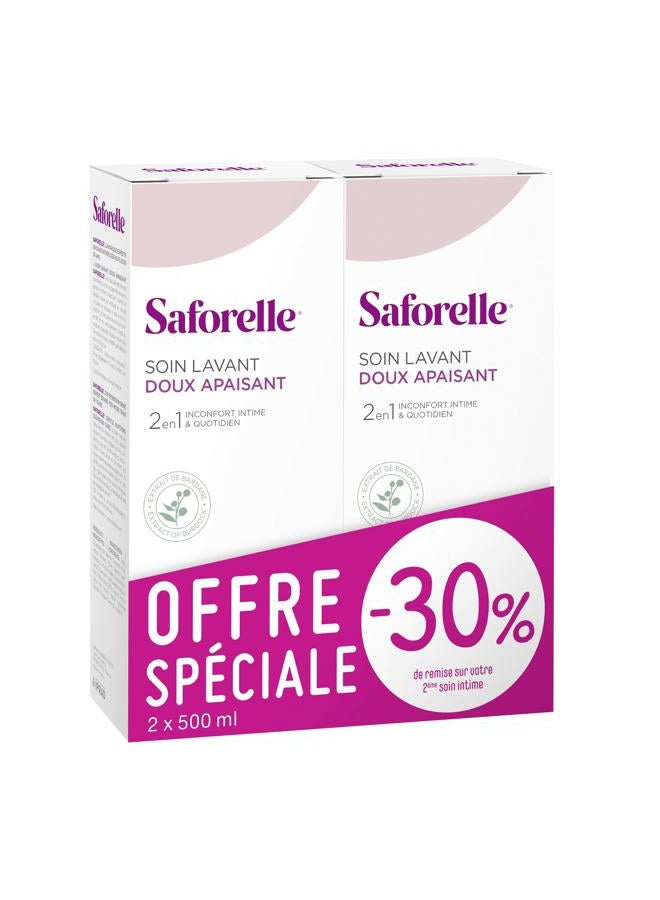 Saforelle Gentle Cleansing Care 2X500ml - Image 1