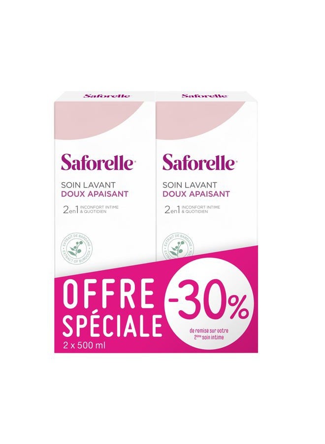 Saforelle Gentle Cleansing Care 2X500ml - Image 2