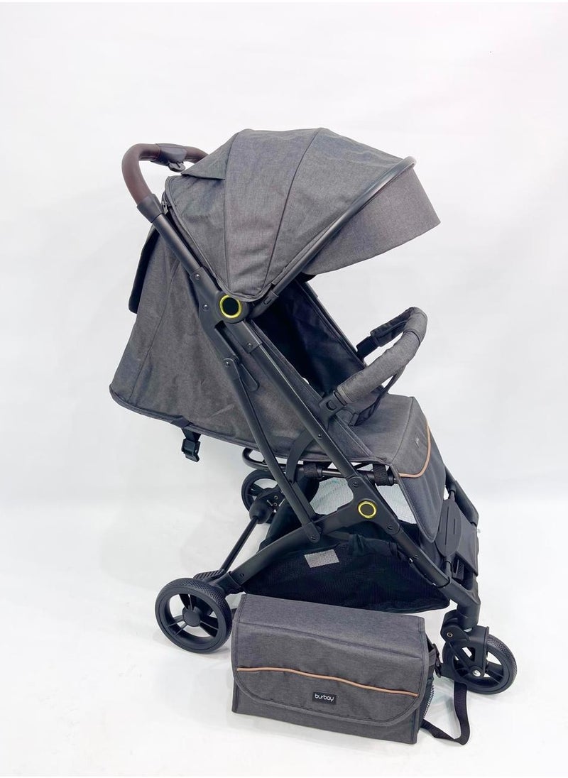 burbay Probay 3 in 1 stroller with car seat and mother bag  - Image 5