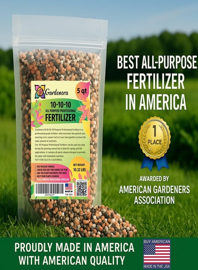 Gardenera 𝐁𝐄𝐒𝐓𝐒𝐄𝐋𝐋𝐄𝐑 10-10-10 Plant Fertilizer Slow Release | 10 10 10 All Purpose Fertilizer for Fruit Trees, Evergreens, Vegetables, Arborvitae, Fig Trees, Shrubs, Pines, Oaks, Flowers [1 Quart] - Image 5