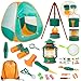 Meland Kids Camping Set with Tent  Toddler Toys for Boys with Campfire Camping Toys for Kids Indoor Outdoor Pretend Play Gift Idea for Boys Age 3456 Year Old Birthday Christmas Green - Image 4