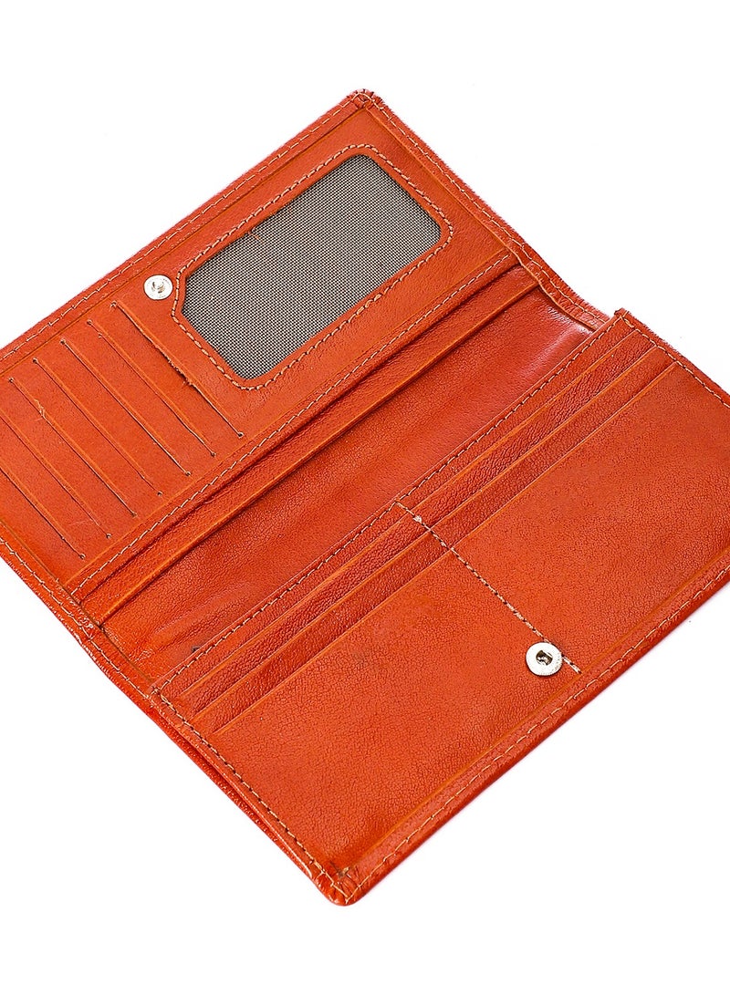 محفظة نقود (SA 301) رفيعة وصغيرة للنساء - حامل بطاقة الائتمان مع محفظة للعملات المعدنية ومحفظة بسحاب، منظم حقيبة يد نسائية - Image 1