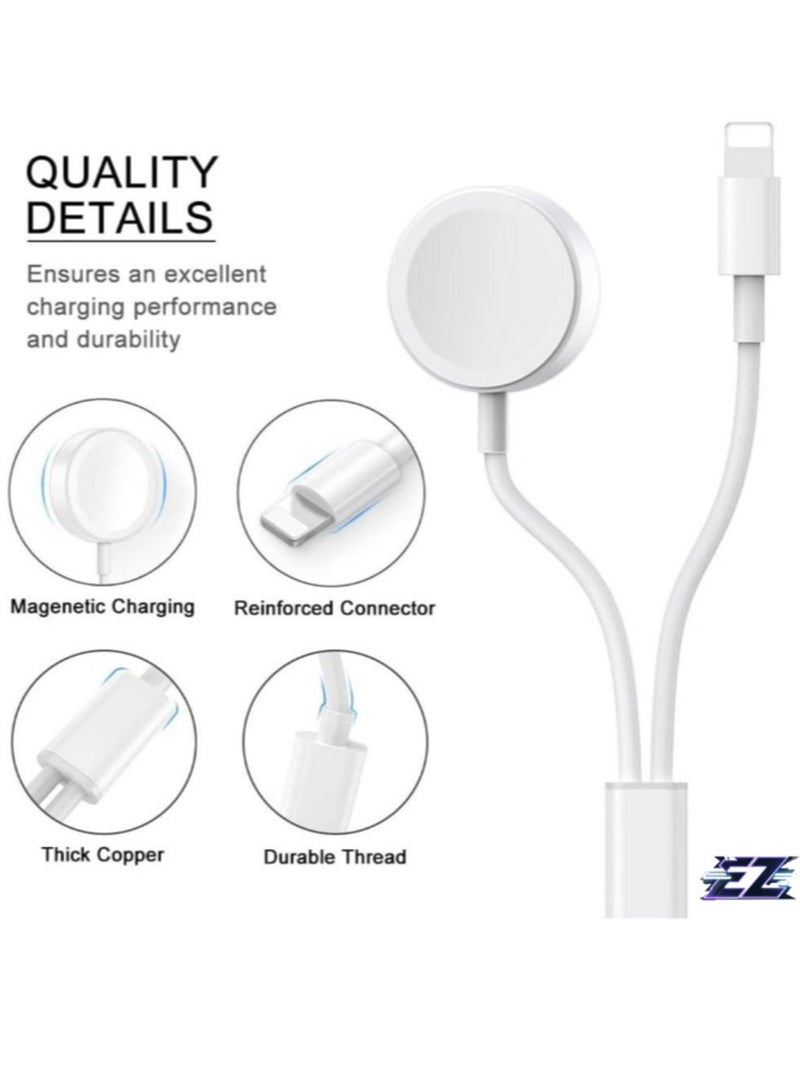 ELTRAZONE "Apple Watch Magnetic Charging Cable: 4.9 ft MFi Certified for iPhone 14/13/12 Models" - Image 2