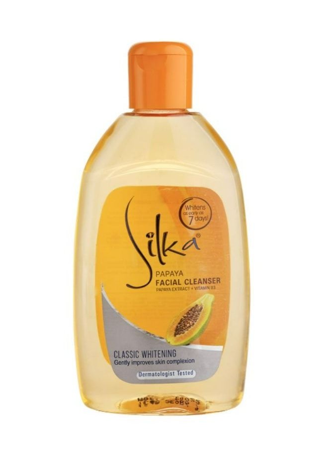 Silka SILKA FACIAL CLEANSER CLASSIC WHITENING PAPAYA 150 ML  - Image 2