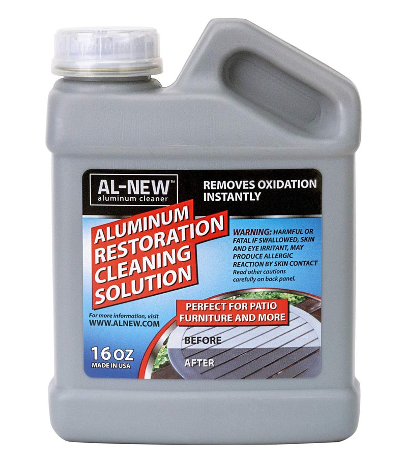 AL-NEW Aluminum Restoration Cleaning Solution | Clean & Restore Patio Furniture  Stainless Steel  and Other Household Metal Surfaces (16 oz.) - Image 1