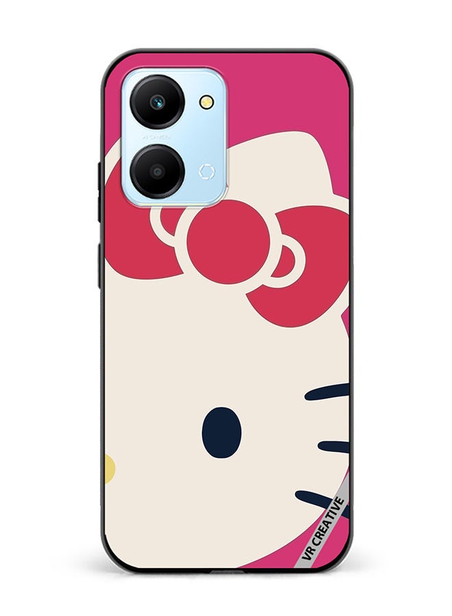 VR CREATIVE Protective Case Cover For Honor Play7T Kitty Design Multicolour - Image 1