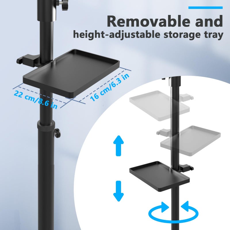 ZHOOGE Tattoo Armrest Stand With Tray - ZHOOGE Tattoo Arm Leg Rest Stand Adjustable Height Soft Pad for Tattoo Studio Tattoo Supply - Image 3