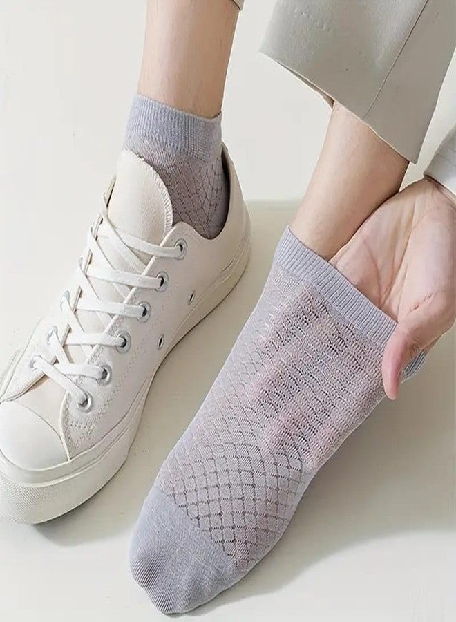 REIL RAID Pack of 7 Multicolour Unisex Ankle length Socks, Made With Durable & Mesh Breathable Cotton, Free Size, Addy Edition, Suitable for all Season, Soft & Breathable, Daily Use - Image 4