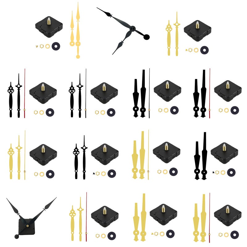 Gold Copper Quartz Clock Movement Kit For 16 Inch Wall Clock Silent Mechanism - Image 3