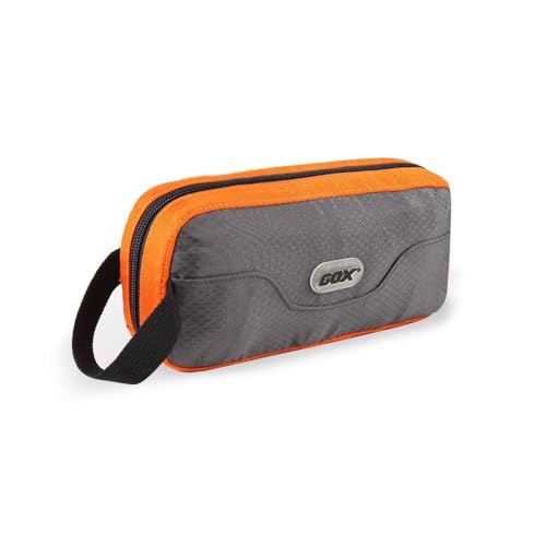 GOX Travel Toiletry Bag Dopp Kit Case for Men Multifunction Packing Organizer Pouch(Orange/Grey) - Image 1