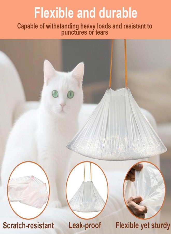 ZPSOX 40-Pack Heavy Duty Cat Litter Box Liners for Fsitego & Fumoi Automatic Litter Boxes, Extra Thick Self-Cleaning Litter Box Bags for cumrigel litter bags, Cat Litter Bags with Drawstring and Leakproof - Image 5