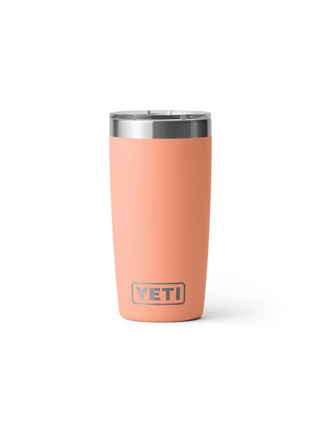 YETI Rambler 10 oz Tumbler, Stainless Steel, Vacuum Insulated with MagSlider Lid, Low Country Peach - Image 3