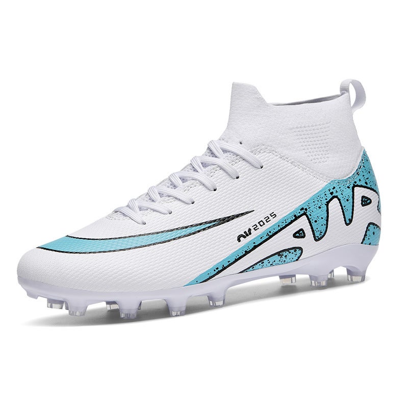 New Stab 15 Children'S High-Top Football Shoes Men'S Artificial Lawn Spike Broken Nail Training Sneaker - Image 1