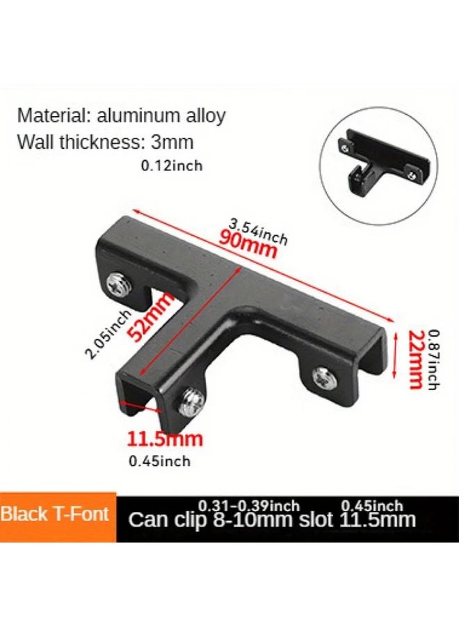 Cross Shaped Small Glass Clamp 2 Pack Heavy Duty No Hole Attachment For 8 10mm Glass - Image 5