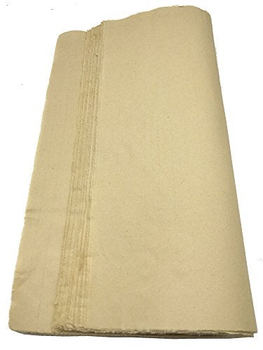 Easyou Sumi Paper Handmade Xuan Paper Yuanshu Maobian for Chinese Japaness Calligraphy Practice (16.1"x16.9") 41 * 43cm 70sheets - Image 1