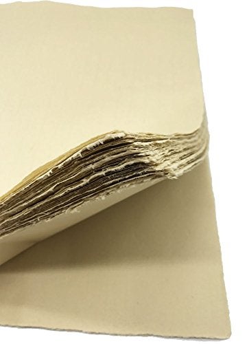 Easyou Sumi Paper Handmade Xuan Paper Yuanshu Maobian for Chinese Japaness Calligraphy Practice (16.1"x16.9") 41 * 43cm 70sheets - Image 3