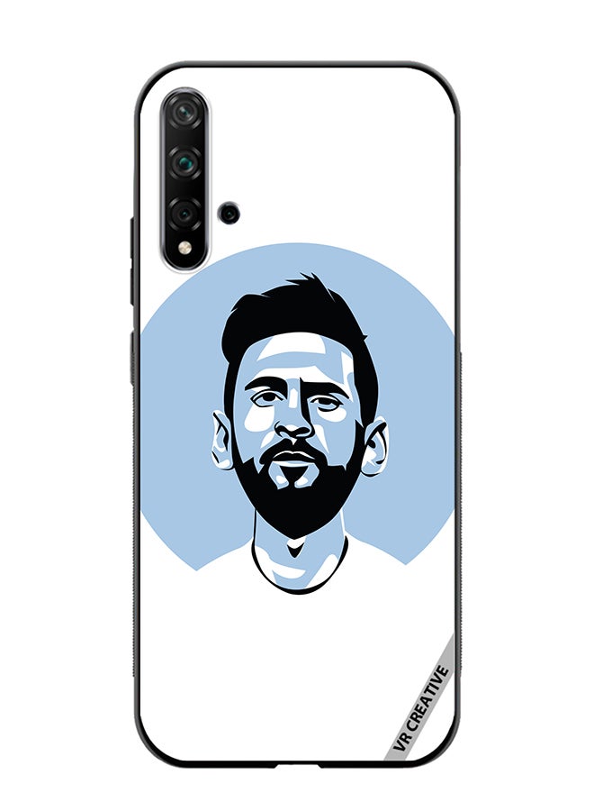 VR CREATIVE Protective Case Cover For Huawei Nova 5T Lionel Messi Vector Design Multicolour - Image 1