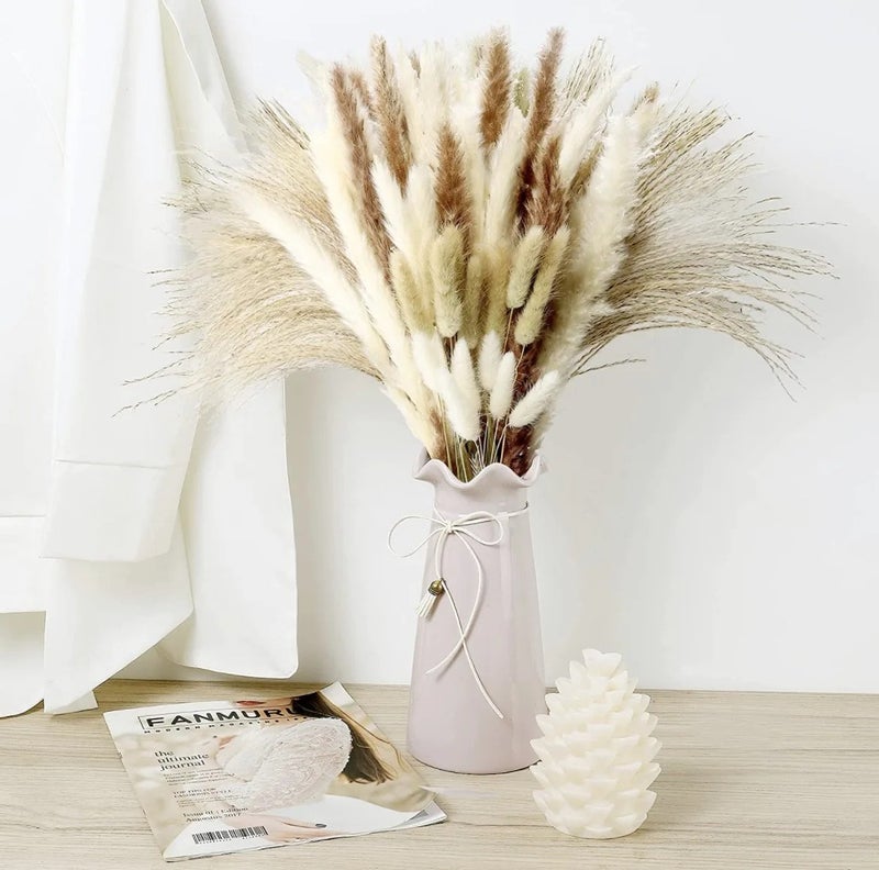 Bluejw Boho Dried Flower Bouquet - Natural Dried Plants for Home Decor, Everlasting Flower Arrangement Material, Rustic Decoration - Image 4