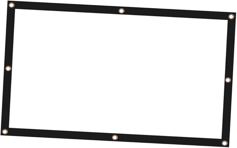 شاشة عرض من البوليستر الأبيض للاستخدام الداخلي والخارجي، لعرض الأفلام في المسرح المنزلي والتخييم - Image 1