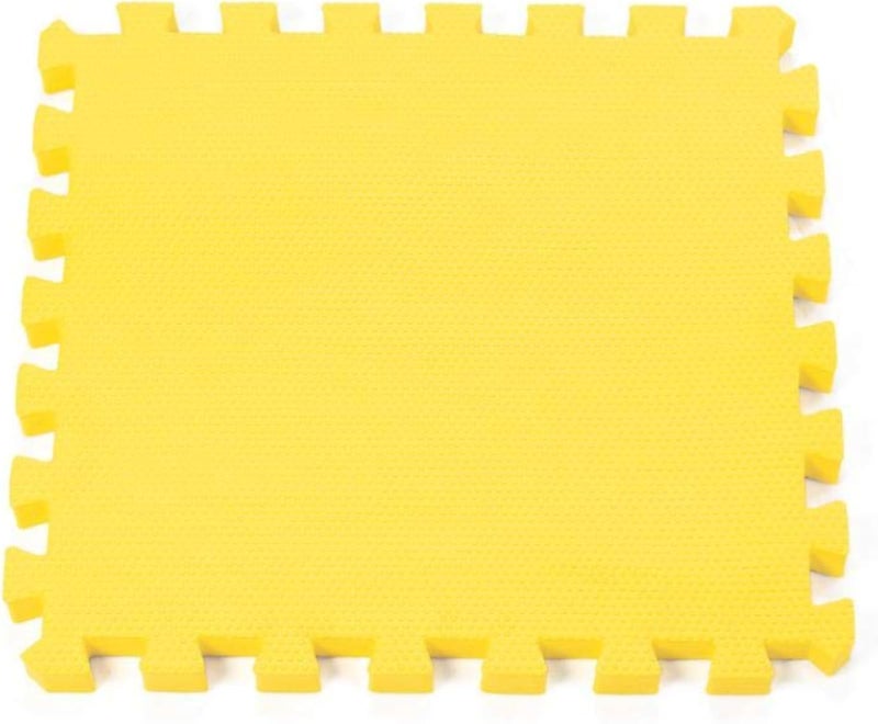 Foam tiles floor gym playground kids rooms Yellow color 20mm thick 100x100cm