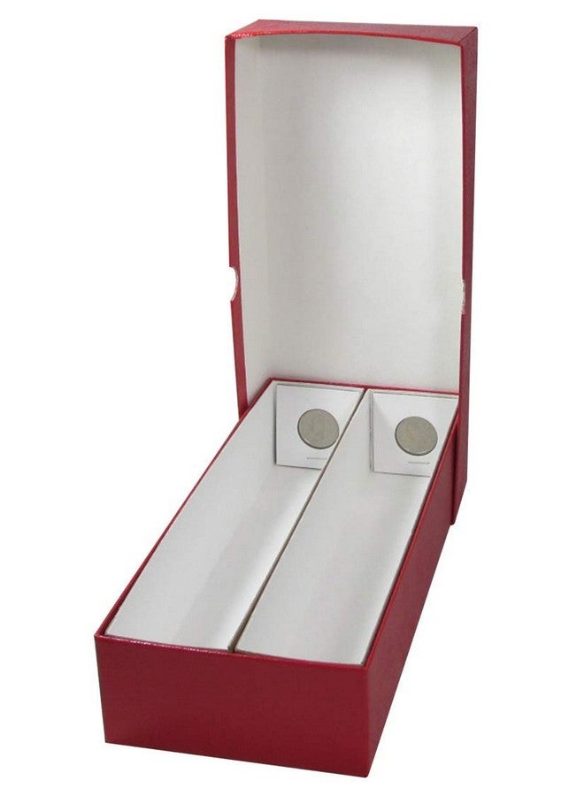 Guardhouse 10" Double Row Storage Box for 2" Paper and Plastic Coin Holders Red - Image 2
